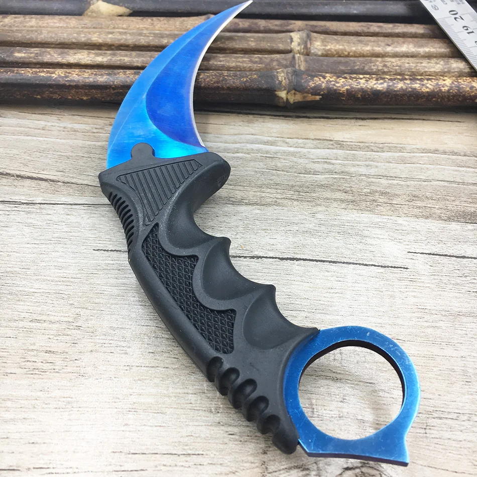 CS GO karambit Real нож в стиле игры Counter Strike коллекционный керамбит кемпинг охота
