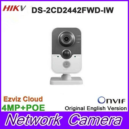 

Original Hikvision DS-2CD2442FWD-IW replace DS-2CD2432F-IW 4MP IR Cube Network Camera Wifi IP mic sd card slot built in