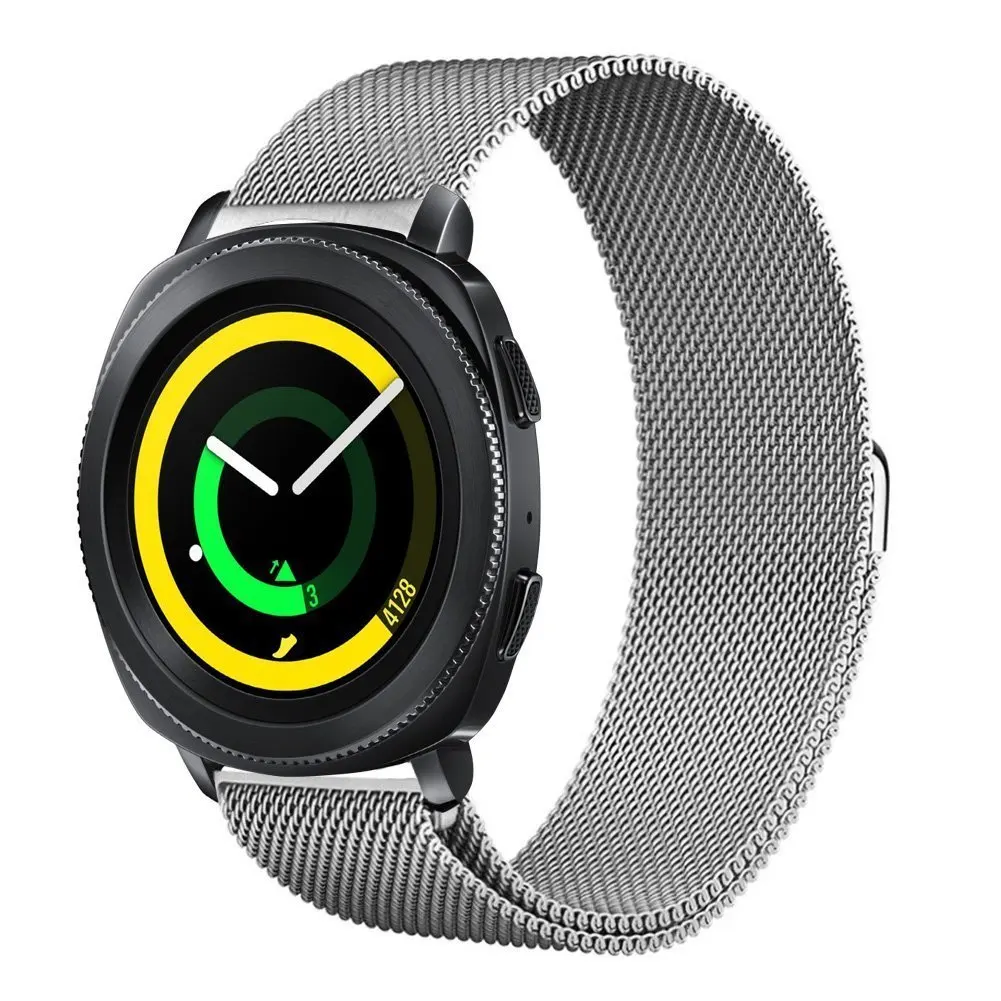 20 мм Универсальная Миланская петля для samsung gear Sport/gear S2/Galaxy Watch 42 мм регулируемый ремешок из нержавеющей стали