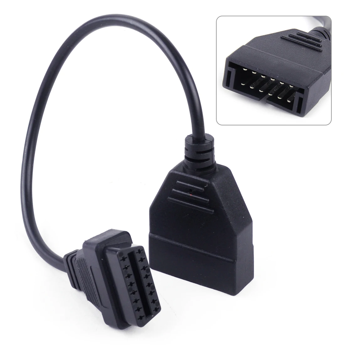 

beler High Quality 12 Pin OBD1 To 16 Pin OBD2 Convertor Adapter Cable Fit For G.M Car Motor Diagnostic Scanner