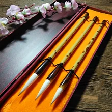 3 шт./компл. Китайская каллиграфия кисти смешанные волосы кисти с подарочной коробкой для художника живопись, каллиграфия художественные принадлежности