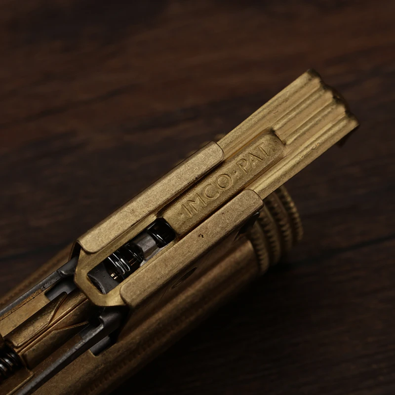  IMCO 6700 Copper Lighter Gasoline Vintage Kerosene Lighter Cigarette Oil Petrol Refillable