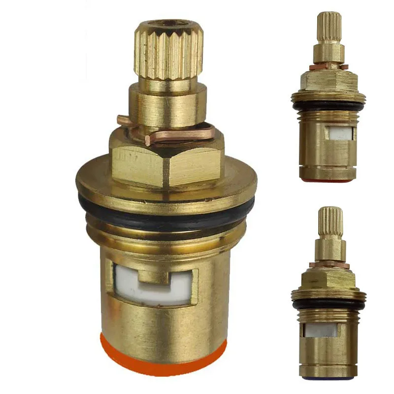 

2pcs Spool full copper single and double hot and cold water faucet ceramic quick opening valve core bathroom parts