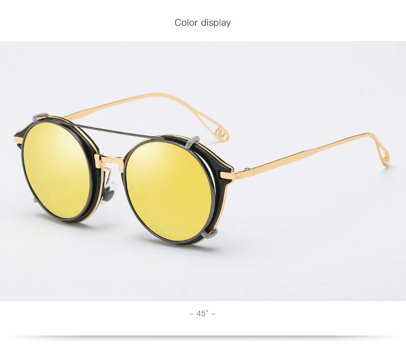 JackJad мода стимпанк стильный объектив Съемный поляризационные солнцезащитные очки для женщин Clip On Винтаж бренд дизайн защита от солнца очки