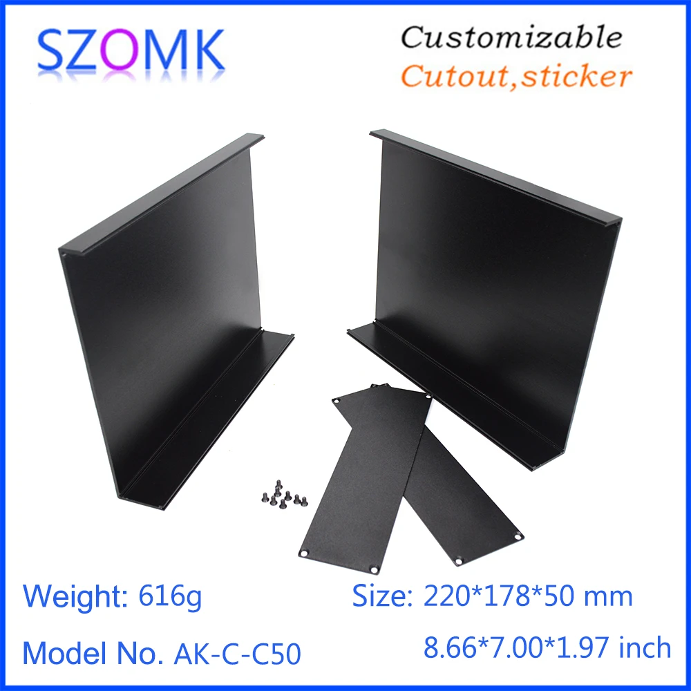 szomk aluminum extruded junction housing aluminum enclosure project box electronics aluminum case (11)