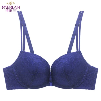 

PAERLAN Summer Lace Sexy Bra Underwear Bra Push Up Front Closure Thick Cup Comfortable Wire Free Woman Adjusted-straps One-Piece