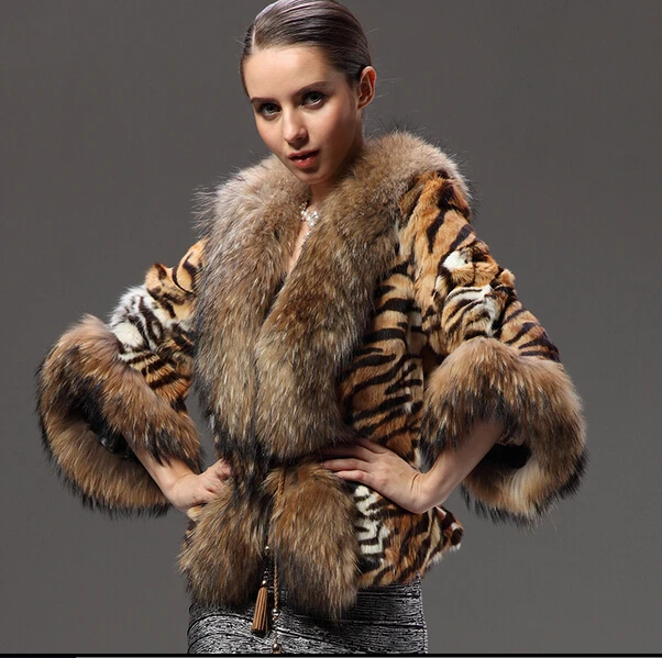 tiger mink coat