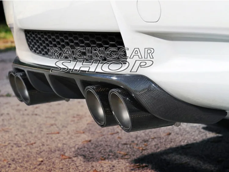 PERFORMANCE V STYLE Real Carbon Fiber REAR BUMPER DIFFUSER FOR BMW 3-Series E92 E93 Coupe M3 Bumper 2007-2012