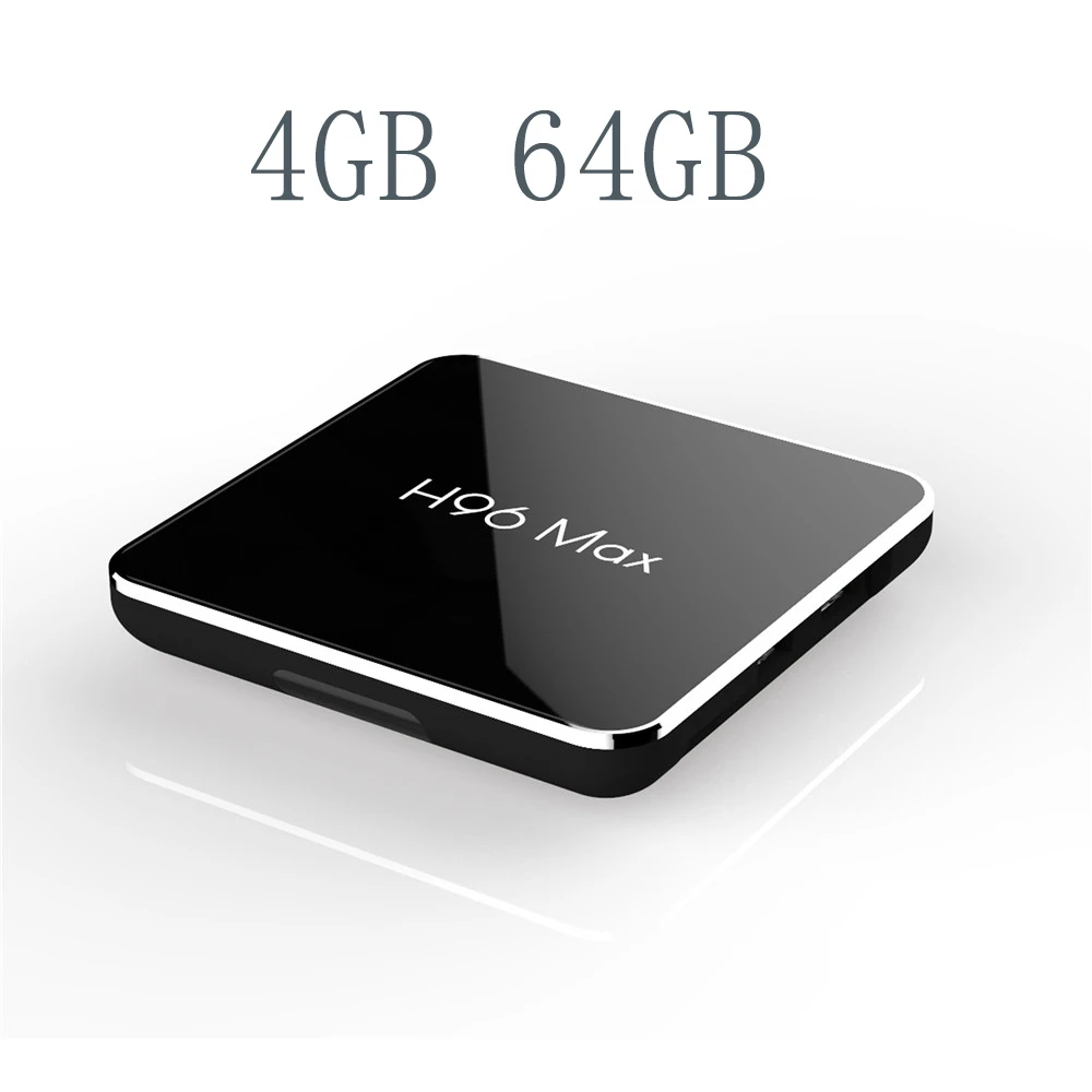 H96 MAX X2 ТВ приставка Amlogic S905X2 Android 8,1 4 ГБ 32 ГБ 64 Гб USB3.0 1080P ТВ приставка Google Play H96MAX Smart tv плеер - Цвет: Синий