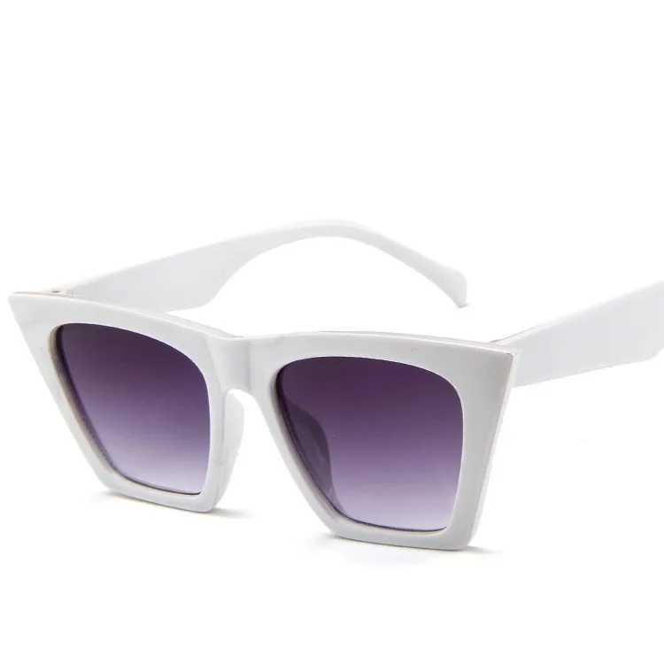Yoovos винтажные классические женские солнцезащитные очкив ретро стиле Чистящая Щетка очки Роскошные уличные путешествия Lentes De Sol Mujer - Цвет линз: Белый