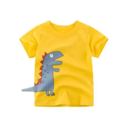 Новая футболка для мальчиков, детские базовые футболки, футболки с рисунком кактуса, детская спортивная одежда, дизайнерские рубашки для маленьких мальчиков 2-8 лет - Цвет: T-SHIRT 18