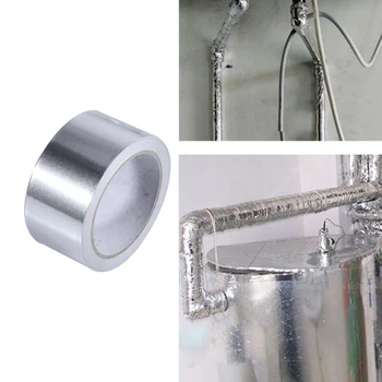 

Aluminium Foil Adhesive Sealing Tape Thermal Resist Fireproof Duct Repairs High Temperature Resistant Foil Repairing Tape