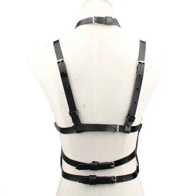 Leather Cage Tunic Bdsm Leather Women S Harness Custom Leather