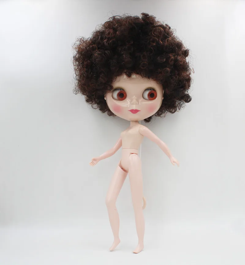 

Free Shipping big discount RBL-628 DIY Nude Blyth doll birthday gift for girl 4colour big eye doll with beautiful Hair cute toy