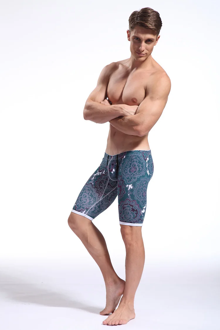 Sexy Men's Super Low Rise Soft Shorts Underwear Fifth Skinny Pants