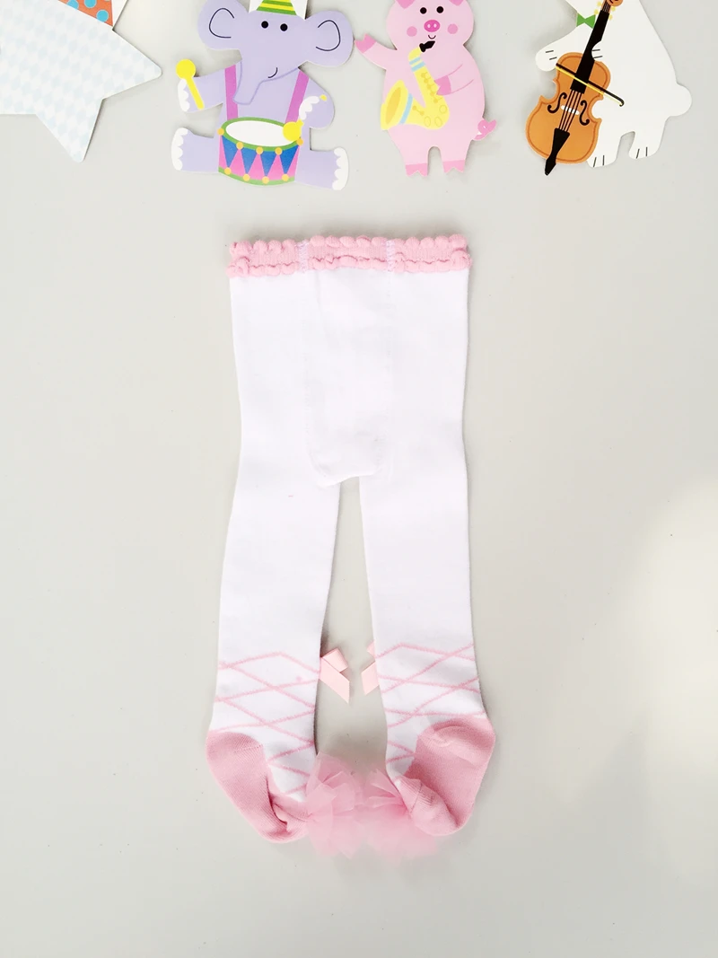 Cotton Knitting Baby Girls Tights Cartoon Spring Style Soft Children