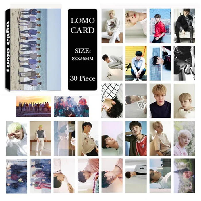 SEVENTEEN 02 KPOP BLACKPINK TWICE NCT EXO GOT7 SEVENTEEN GFRIEND MONSTA X MAMAMOO SNSD IZONE GIDLE альбом ЛОМО маленькие карты фото Фотокарта - Цвет: SEVENTEEN 02