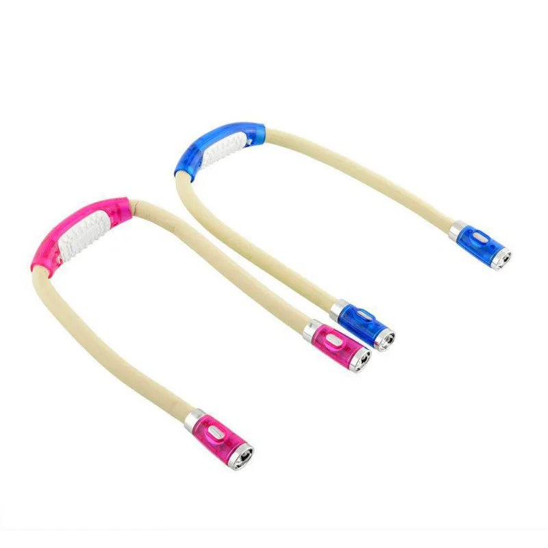 

CHENGYILT LED Neck Night Light Flexible AAA Battery Operated Book Light Handsfree Reading Lamp Indoor Portable Lighting 3 Colors