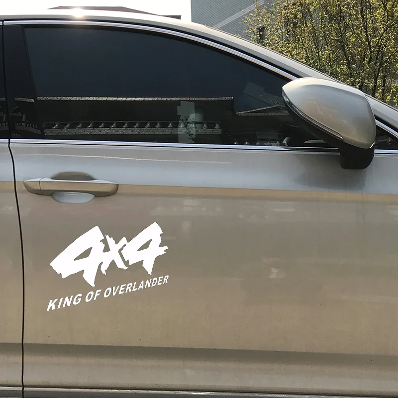 1pc SEEYULE SUV Car Sticker 4x4 KING OF OVERLANDER For 4WD Car Off Road Cross-Country SUV Styling Reflective Vinyl Sticker Decal