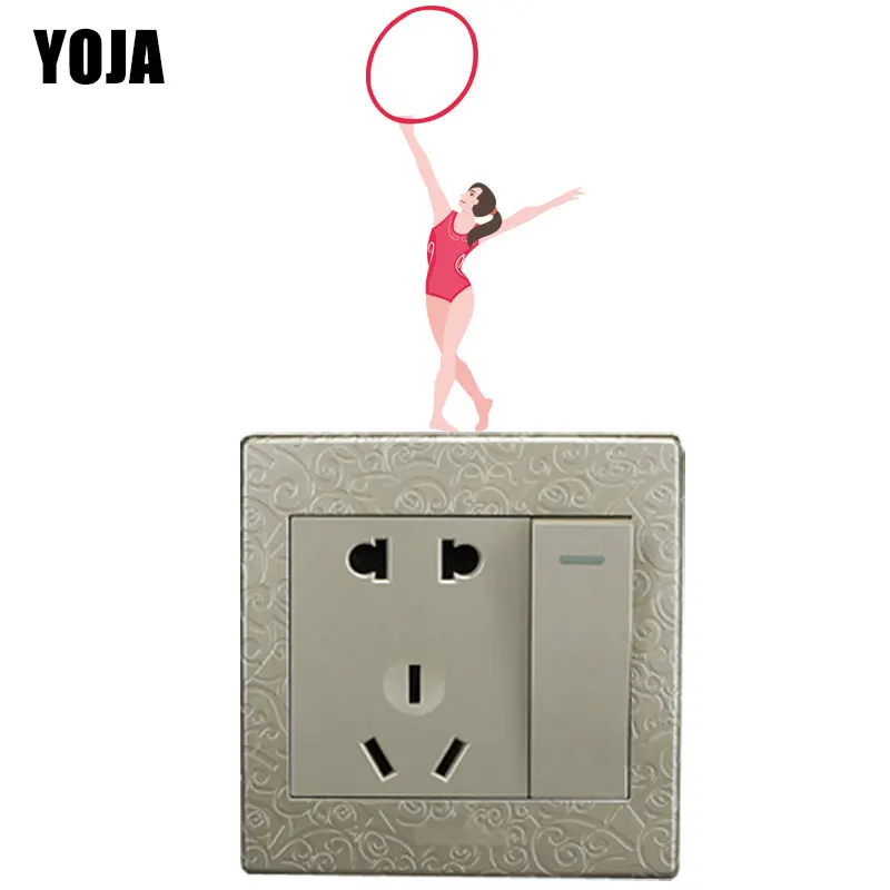 YOJA ручной нарисованный персонаж мультфильма фитнес крутой художественный