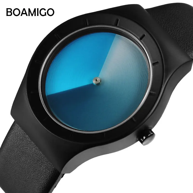 

BOAMIGO Creative Designer Brand Luxury Women Watch Men Unisex Quartz Fashion Watch Woman Clock Leather Wrist Watches For Women
