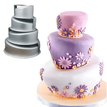 

Oblique bottom Mold Cake Aluminum Alloy Cake Pan 6/8/10/12 Inch Cake Mould Non-Stick Irregular Shape Bakeware
