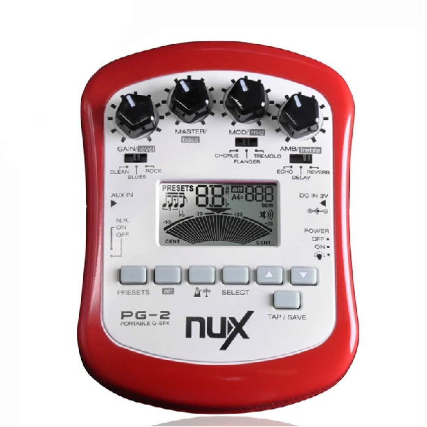 NUX PG 2 Portable Guitar Multi Effects Chromatic / Guitar Pedal Tuner