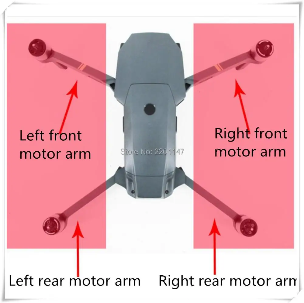 Корпус рамка Комплект правая передняя Механическая лапа Запчасти для DJI Mavic Pro Дрон Прямая