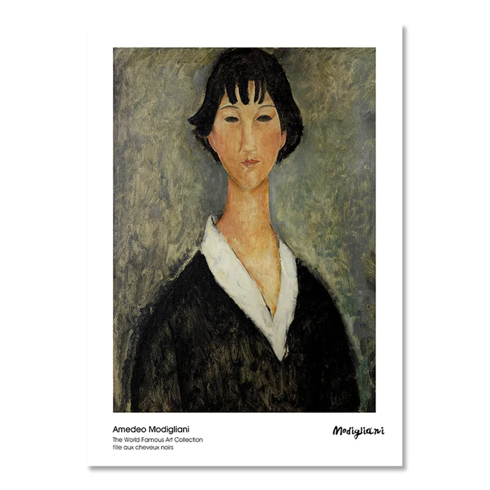 Современный Vogue Женский портрет от Amedeo Modigliani холст печать живопись плакат Настенные картины для гостиной домашний Декор стены Искусство - Цвет: 11