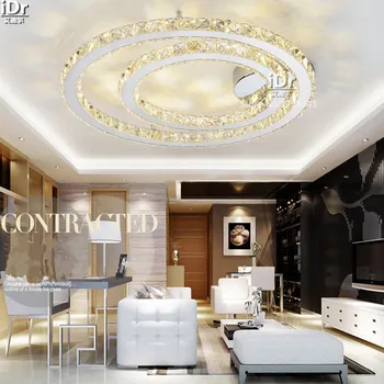 

New Atmospheric lighting living room Southeast Asia bedroom lamp creative study led Crystal Light Ceiling Lights D800mm