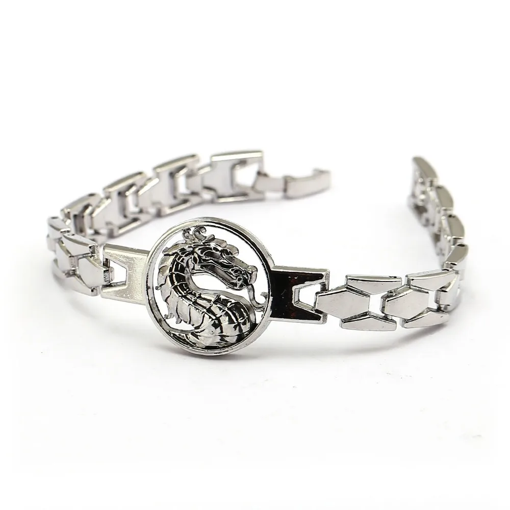 

Mortal Kombat Bracelet & Bangle Cool Dragon Link Chain Punk Charm Bracelets Women Men Game Jewelry