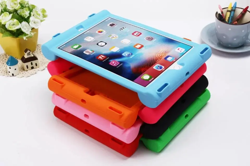 

For iPad Pro 10.5 child New Stand Cover Safe Rubber Silicone Shockproof Protective shell Case for IPAD Pro 10.5 capa fundas+pen