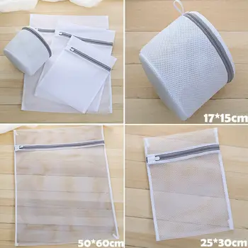 

Mesh Laundry Bag Travel Clothes Storage Net Zip Bag Wash Bra Stocking Underwear Lingerie Delicates Laundry Zipper Bags