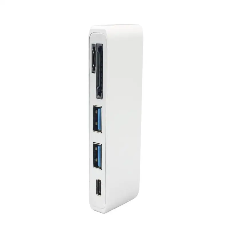 ALLOYSEED Алюминиевый сплав USB концентратор 5 в 1 usb type-C подставка для концентратора USB 3,0/usb type-C/Micro SD карта/sd-карта