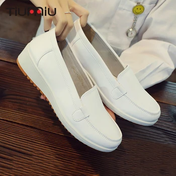 

Doctor Nurse's Shoes Summer Soft Sole Non-slip Shoes High Quality White Women Wedge Hospital Medical Work Shoes Breathable Shoes