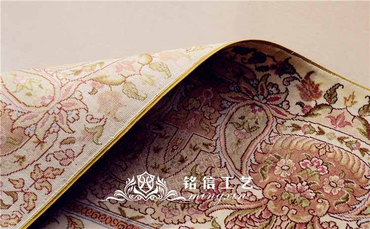 6'x8. 5' ручной работы шелковые ковры персидские шелковые коврики Oriental гостиная