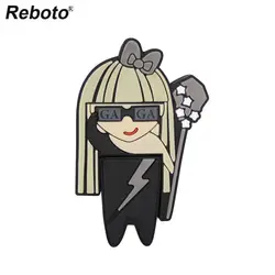 Reboto поп-певица USB флеш-накопитель 32 Гб 64 Гб Мода звезда мультфильм USB 2,0 флеш-накопитель U диск 8 Гб 16 Гб мини флеш-накопитель