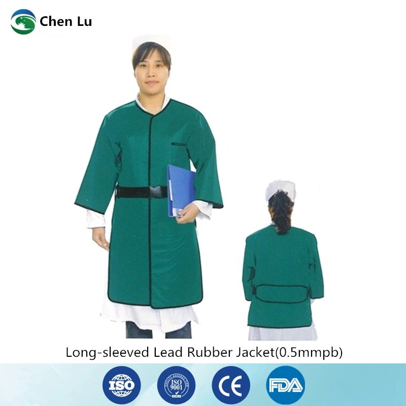 

Medical uses of ionizing radiation protection 0.5mmpb long-sleeved jacket gamma ray and x-ray protective lead rubber clothing