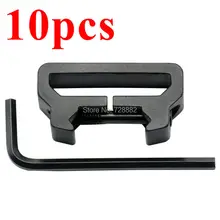 10 шт. Охотничий Тактический Слинг поворотный кронштейн для прицела Picatinny Weaver Rail Riflescope Mount fit 20 мм Picatinny Rail для 1,2" Slings