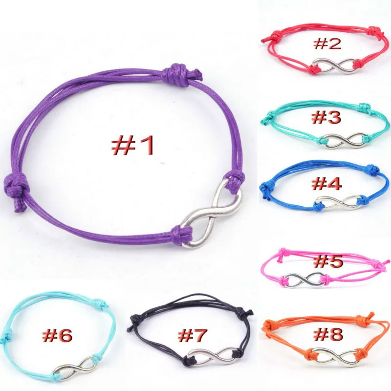 

2017 Fashion Multi Strands Silver Infinity Charming Bracelets Jewelry Women and Men