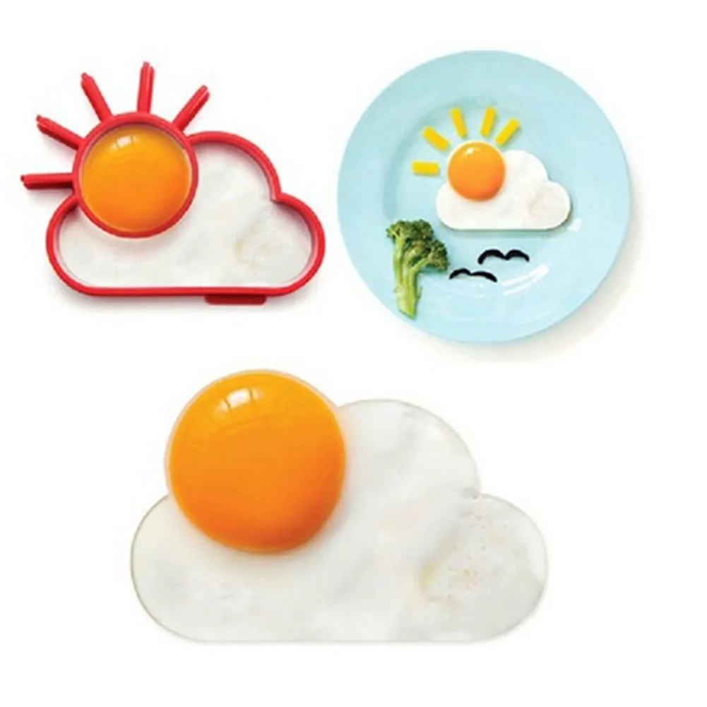 

Love Breakfast Lunch Siliconet Fried Egg Mold Sun Cloud Shaper Cooking Tools Kitchen Gadgets