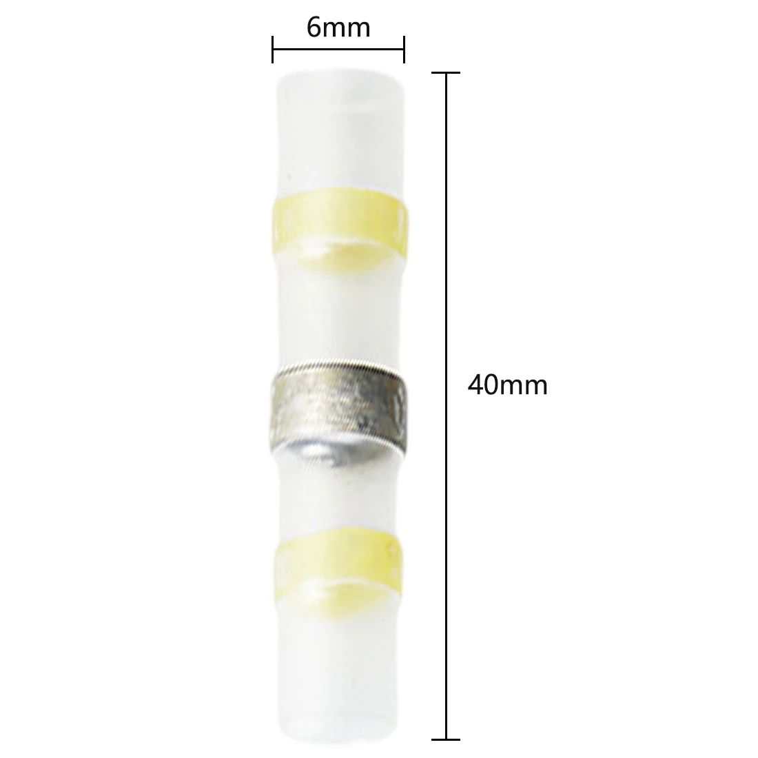 

Dewtreetali 10pcs Waterproof Solder Seal Heat Shrink Butt Connectors with Soldering Sleeve Connector Automotive Car Blade Fuse