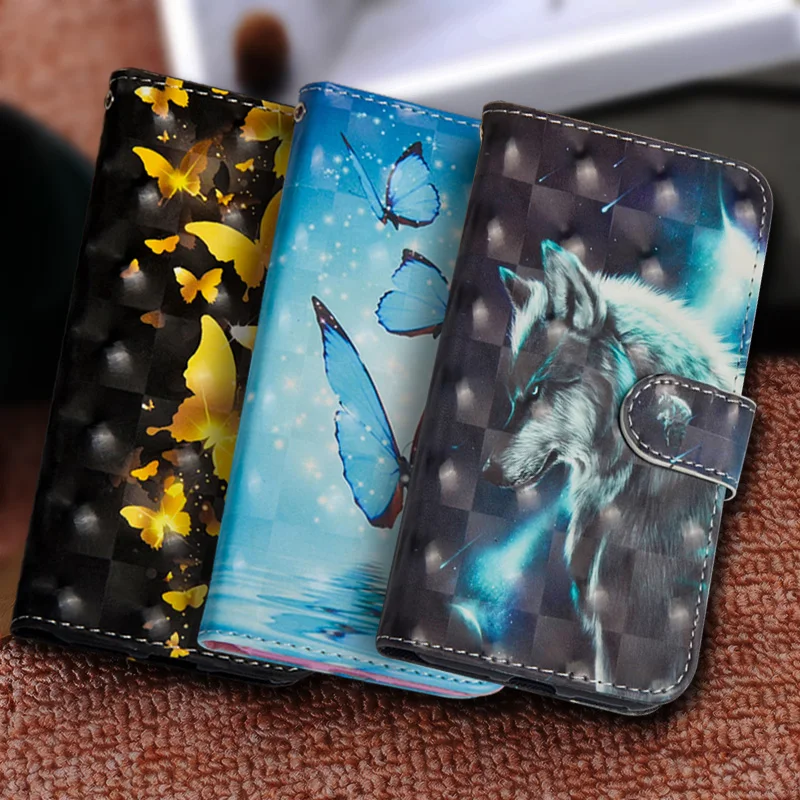 

Luxury Painting Flip cell Phone Case For Huawei P20 Lite PU Leather + Silicon Wallet Cover sFor Huawei P20 /P20 Pro Case Coque<