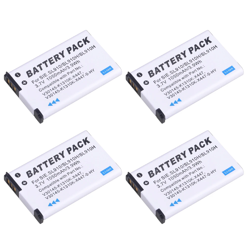 

4PC Cordless Phone Li-ion Battery FOR Gigaset SL910 SL910A SL910H V30145-K1310K-X447, V30145-K1310K-X447-0-HY, V30145-K1310-X447