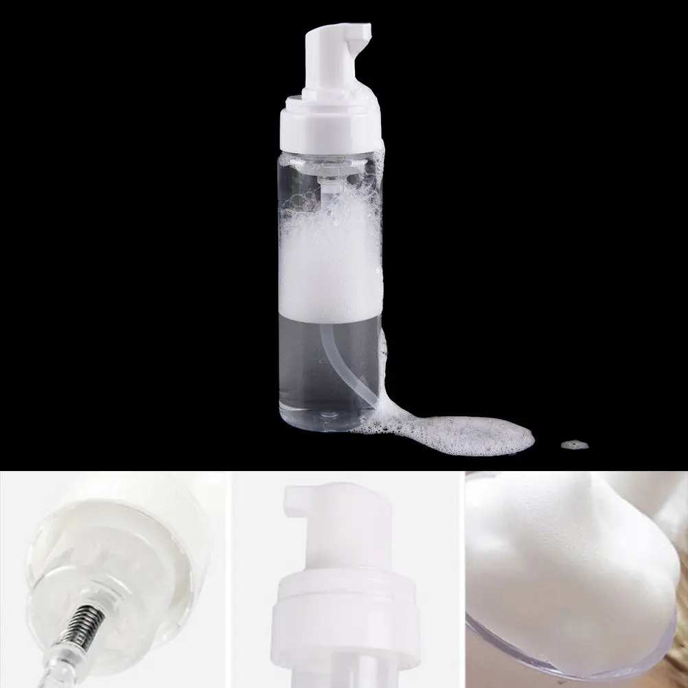 

1pcs 200ml PET Foaming Bottle Foam Pump Empty Spray Whipped Mouss Liquid Hand Wash Soap Dispenser Bottles With Cap