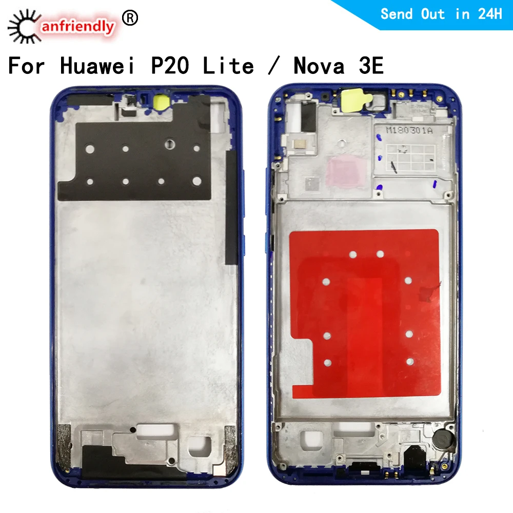 Средняя рамка для Huawei P20 Lite / Nova 3E 5 84 дюйма L02 L02K L03 L12JPZ L21 L22 L23 средняя Корпус Крышка