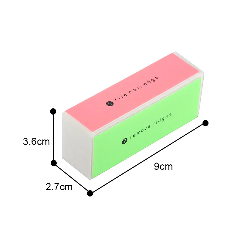 2 шт. пилка для ногтей край буфера и Файлы Блок четыре размеры, дизайн ногтей инструмент маникюрное устройство Инструмент УФ гель пилка для полирования ногтей пилки Полировка Инструмент