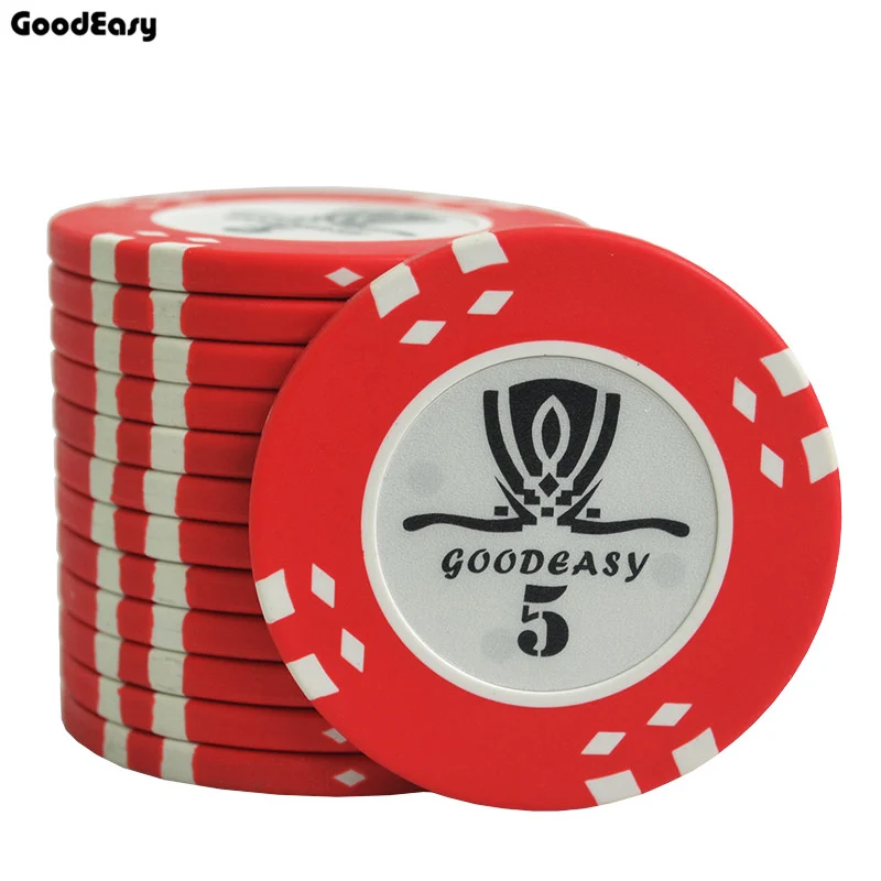 25PCS/Lot AOM Texas Hold'em Poker Chip Sets With Inner Iron Poker Metal