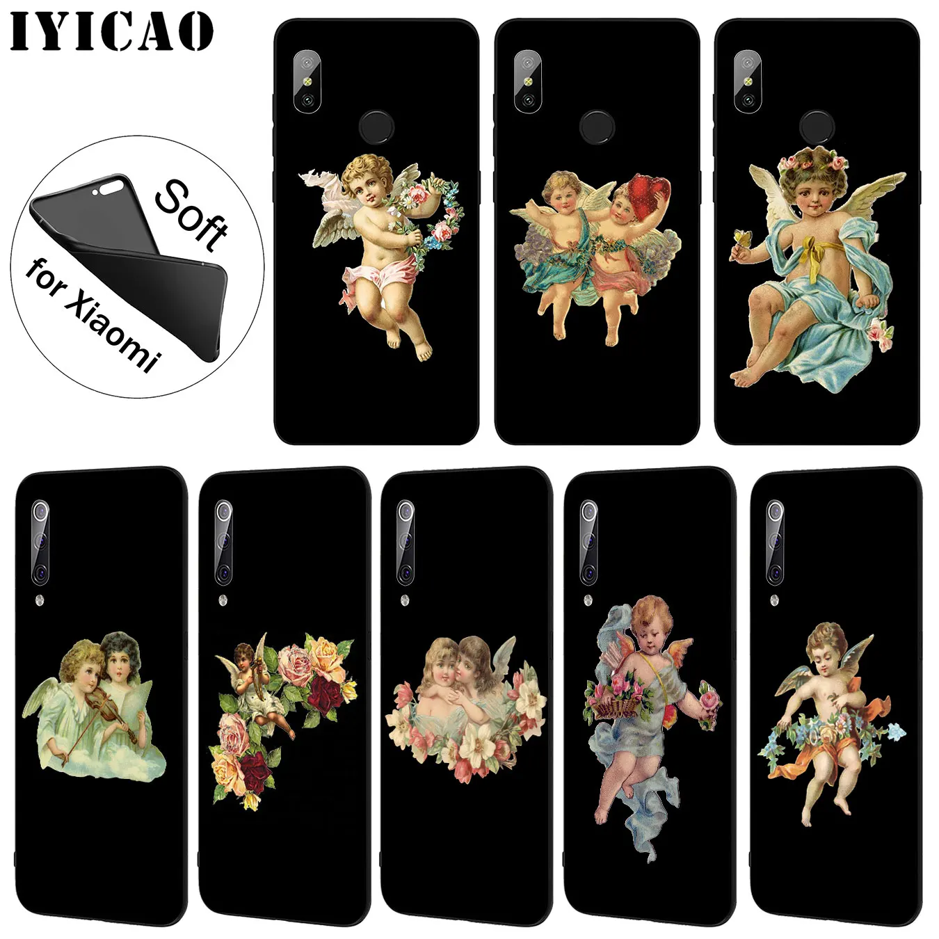 IYICAO винтажный Мягкий силиконовый чехол для телефона Xiaomi Mi 10 9 9T CC9 CC9E 8 SE A3 Pro A1 A2 Lite 6
