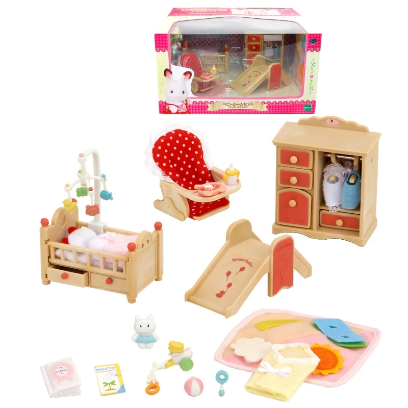 Sylvanian Families кукольный домик, мебель, аксессуары для детской спальни, сцена, игровой набор, без рисунка, для девочек, детская игрушка, подарок, Новинка